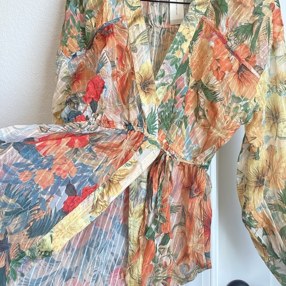 Pilcro Long-Sleeve Wrap Tunic Blouse Anthropologie - Picture 8 of 15